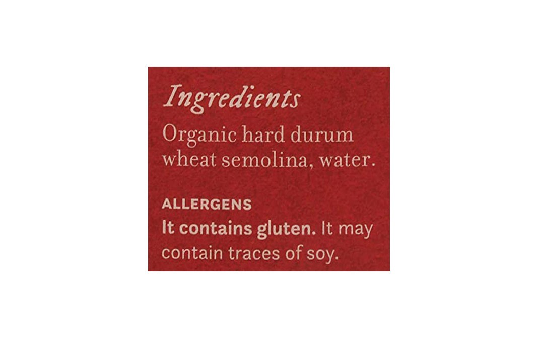 Anmara Artisanal Pasta Organic Festoni Hard Durum Wheat Pasta   Box  500 grams